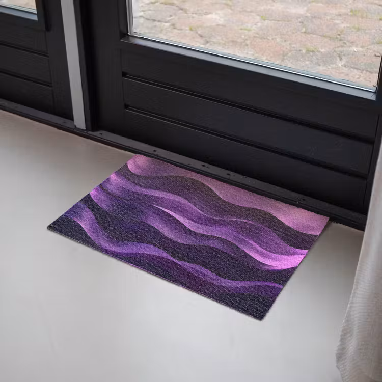 Golven - Abstract - Paars Deurmat klein -sfeer2