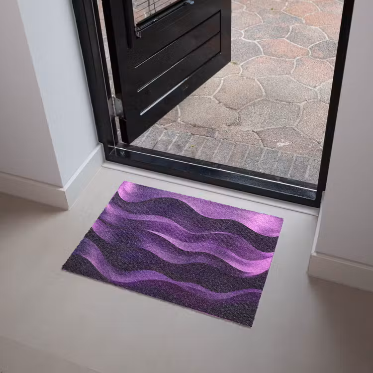 Golven - Abstract - Paars Deurmat klein -sfeer5