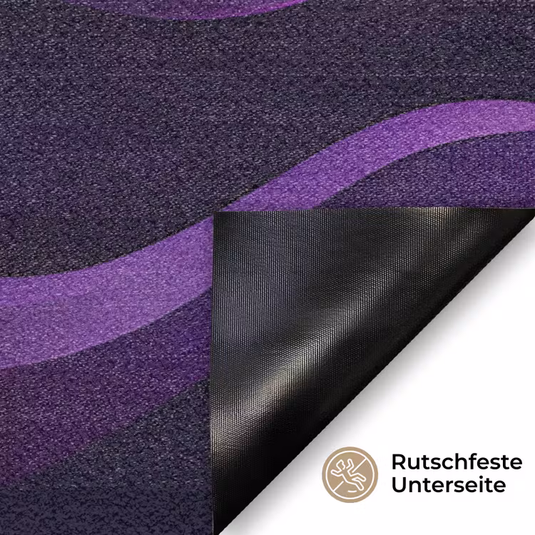 Golven - Abstract - Paars Deurmat klein -antislip_DE