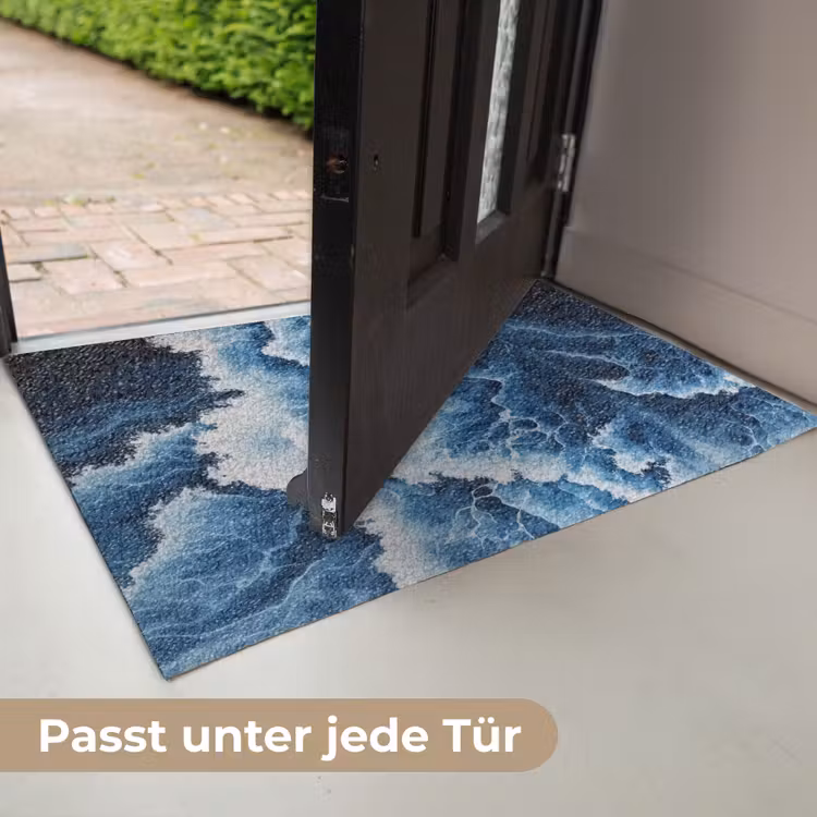 Golven - Blauw - Schuim Deurmat klein -USP_DE