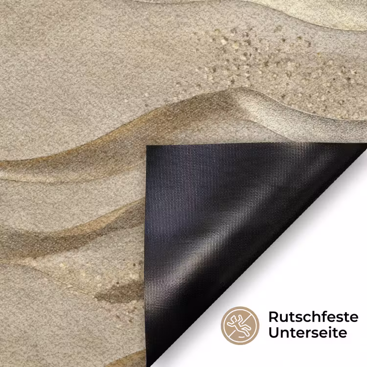 Golven - Patroon - Goud Deurmat klein 898 -antislip_DE