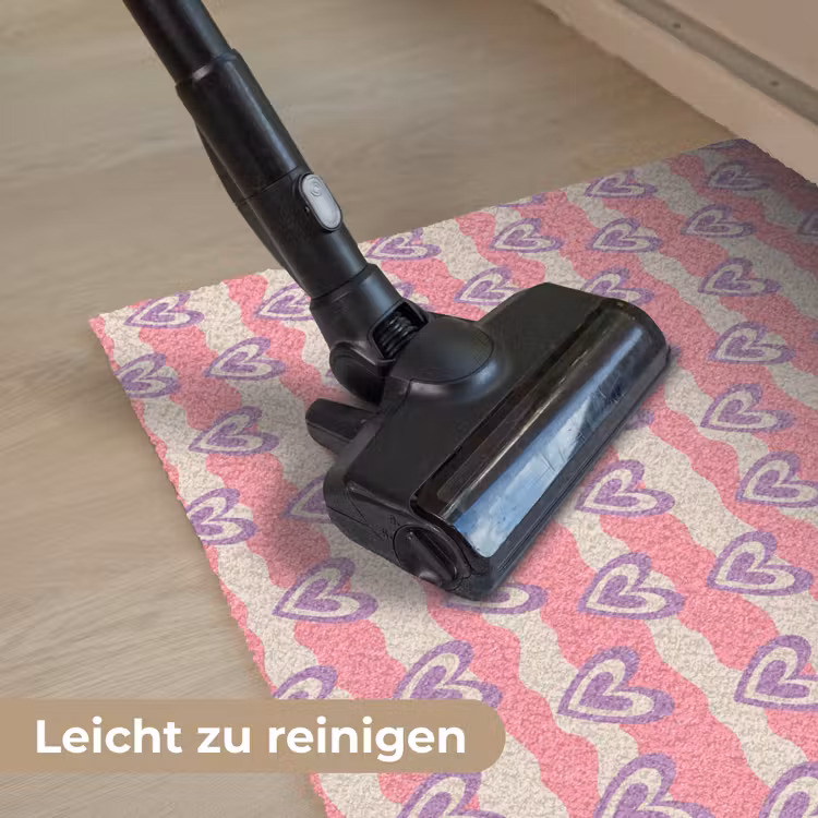 Golven - Patroon - Hartjes - Retro Deurmat klein 898 -reinigen_DE