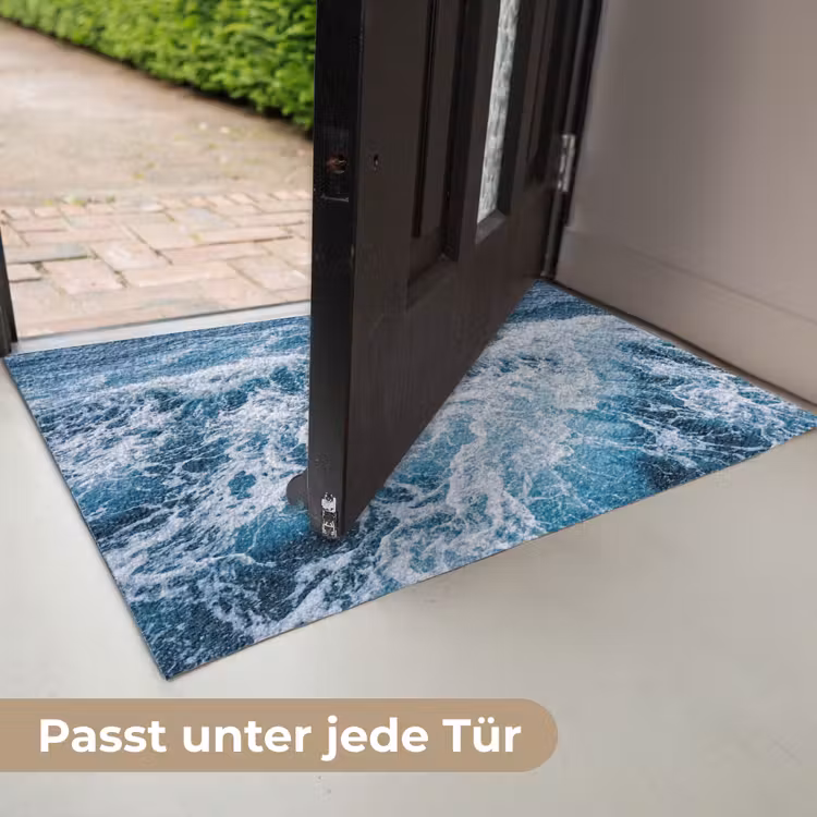 Golven - Oceaan - Blauw Deurmat klein -USP_DE
