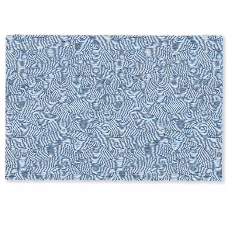 Golven - Ritmisch - Blauw Deurmat klein 898 -zkaufland3d