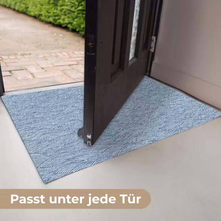 Golven - Ritmisch - Blauw Deurmat klein 898 -USP_DE