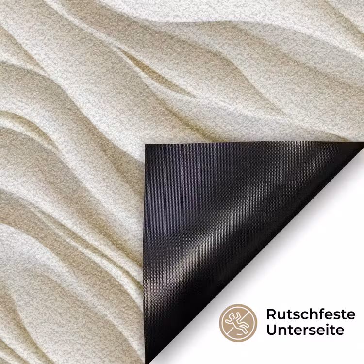 Golven - Wit - Minimalistisch Deurmat klein 898 -antislip_DE