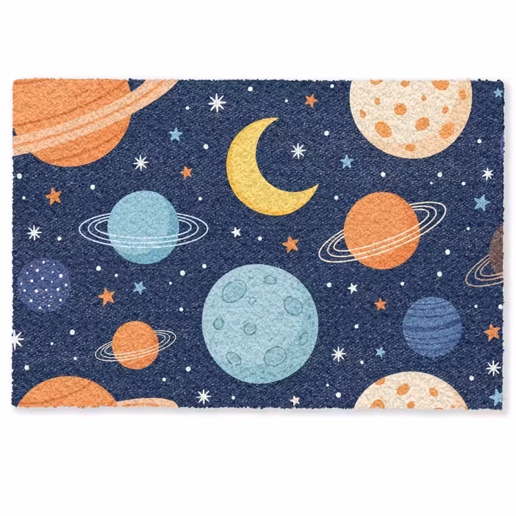 Ruimte - Planeten - Kleurrijk Deurmat klein -zkaufland3d