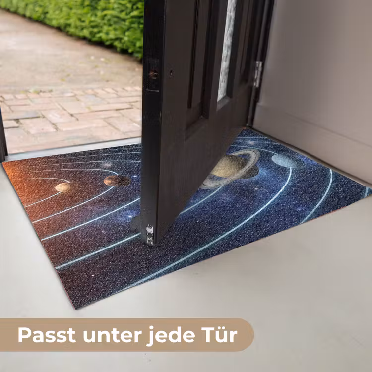 Ruimte - Zonnestelsel - Blauw Deurmat klein -USP_DE