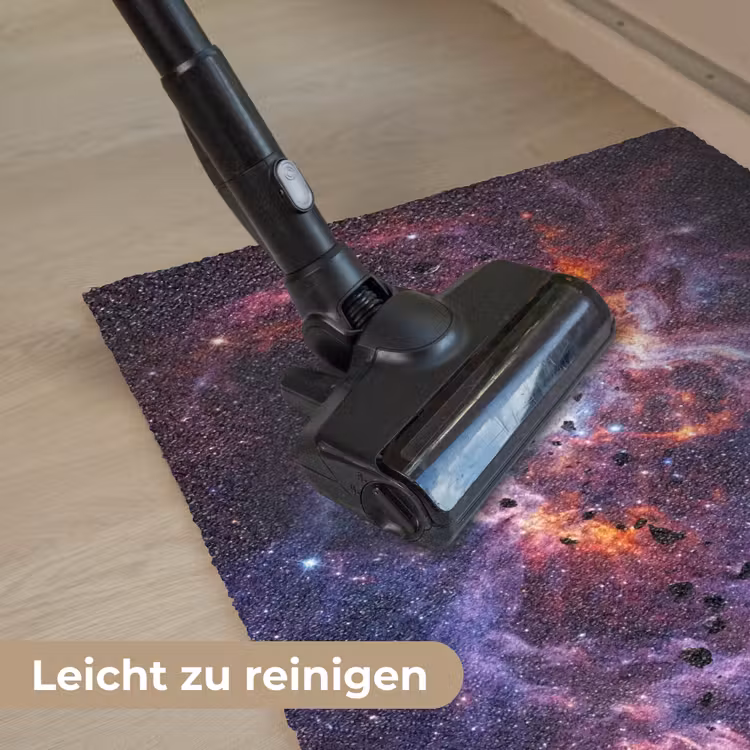 Space - Stars - Abstract - Colorful Deurmat klein -reinigen_DE