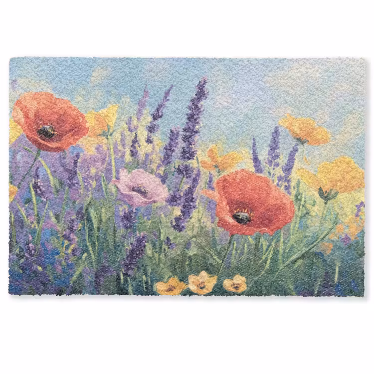 Weide - Bloemen - Kleurrijk Deurmat klein -zkaufland3d