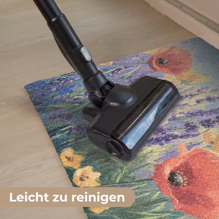 Weide - Bloemen - Kleurrijk Deurmat klein -reinigen_DE