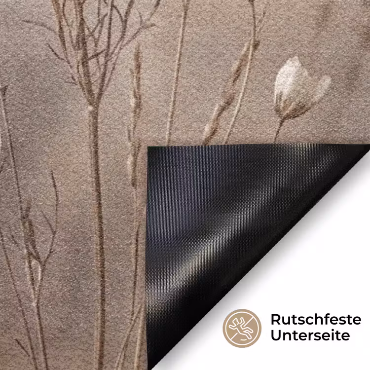 Wilde bloemen - Botanisch - Vintage - Natuur - Rustiek Deurmat klein -antislip_DE