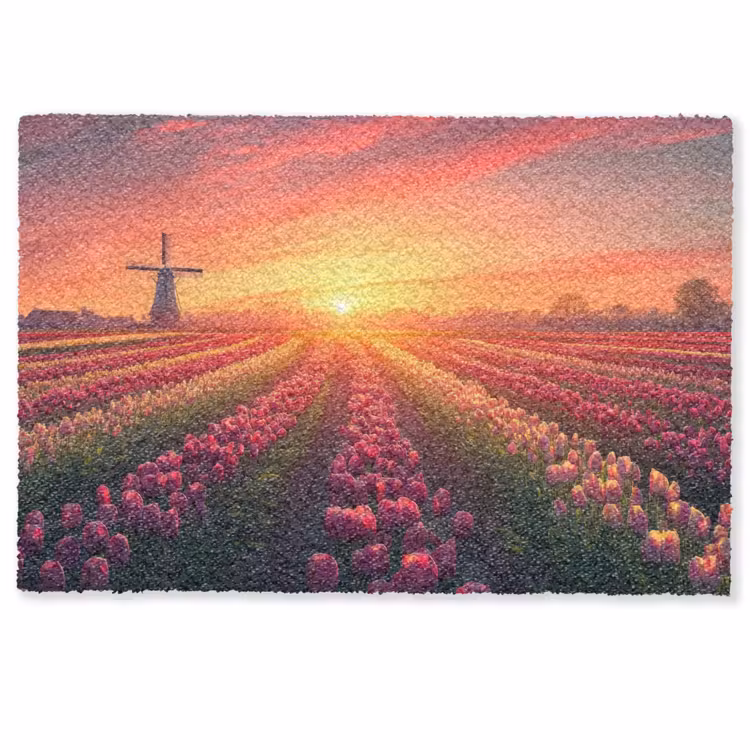 Windmolen - Zonsondergang - Landschap Deurmat klein -zkaufland3d