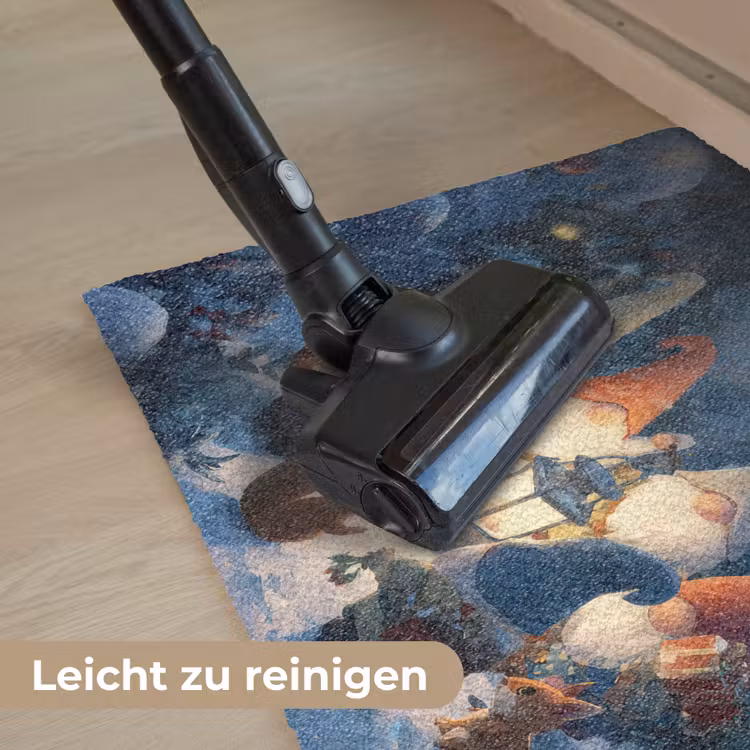 Winter - Gnooms - Eekhoorns - Meerkleurig Deurmat klein -reinigen_DE