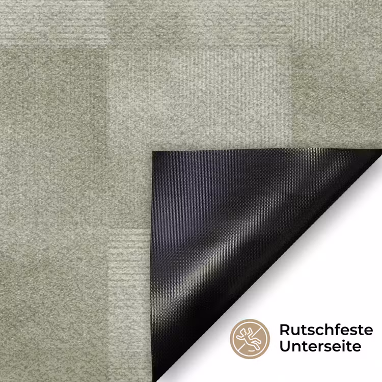 Vlakken - Rustiek - Groen Deurmat klein 898 -antislip_DE