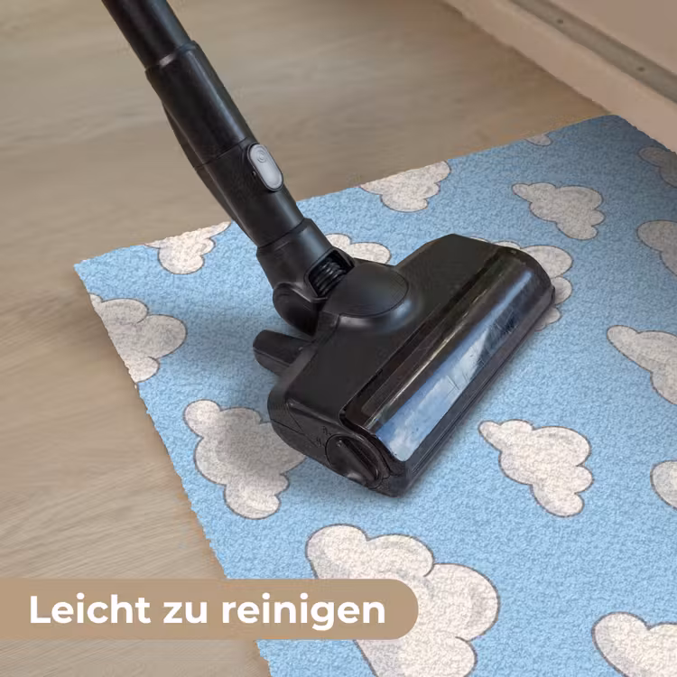 Wolk - Cartoon - Lucht - Blauw - Wit Deurmat klein -reinigen_DE
