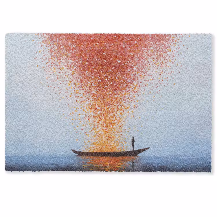 Wolk - Confetti - Boot - Wateroppervlakte Deurmat klein -zkaufland3d