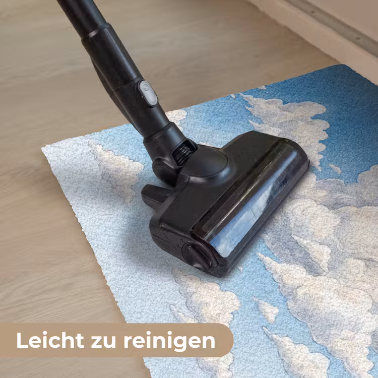 Wolken - Blauwe lucht - Natuur - Modern - Wit Deurmat klein -reinigen_DE