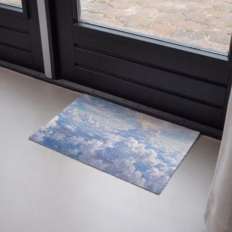 Wolken - Lucht - Natuur - Abstract - Blauw Deurmat klein -sfeer2