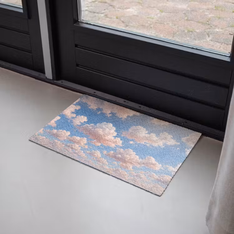 Wolken - Hemel - Natuur - Licht - Blauw Deurmat klein -sfeer2