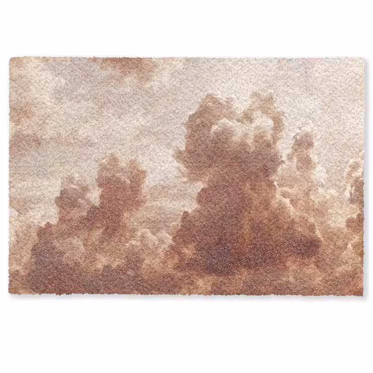 Wolken - Lucht - Natuur - Modern - Bruin Deurmat klein -zkaufland3d