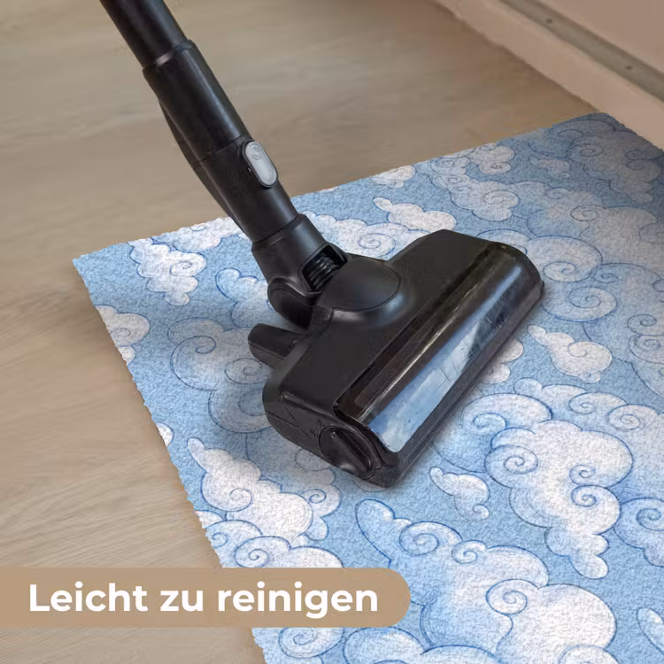Wolken - Patroon - Hemel - Illustratie - Wit Deurmat klein -reinigen_DE