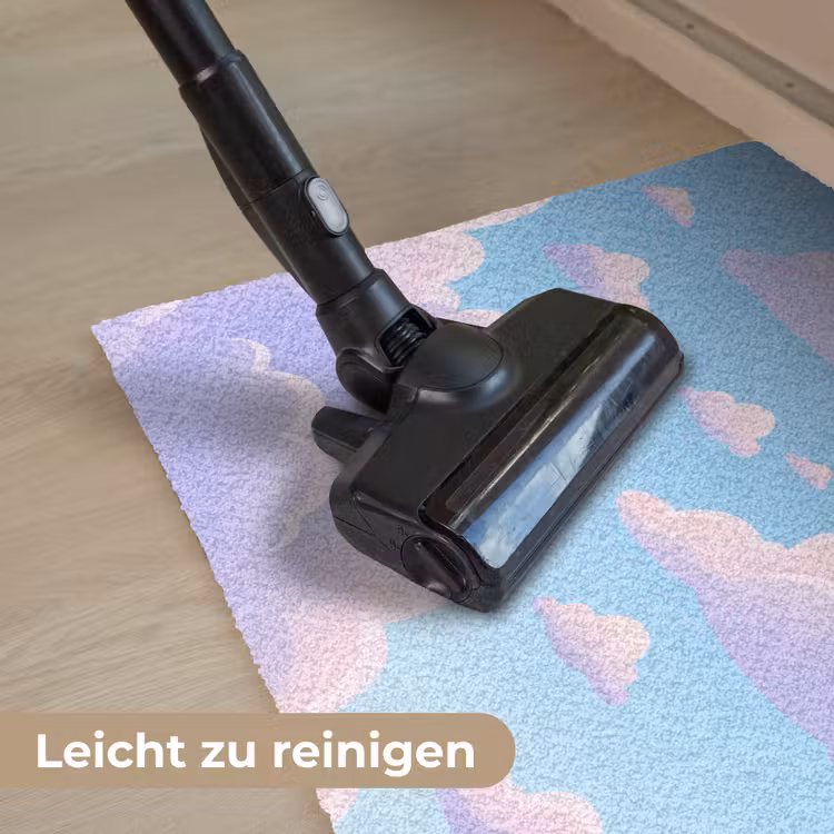 Wolken - Roze - Blauw - Natuur - Modern Deurmat klein -reinigen_DE