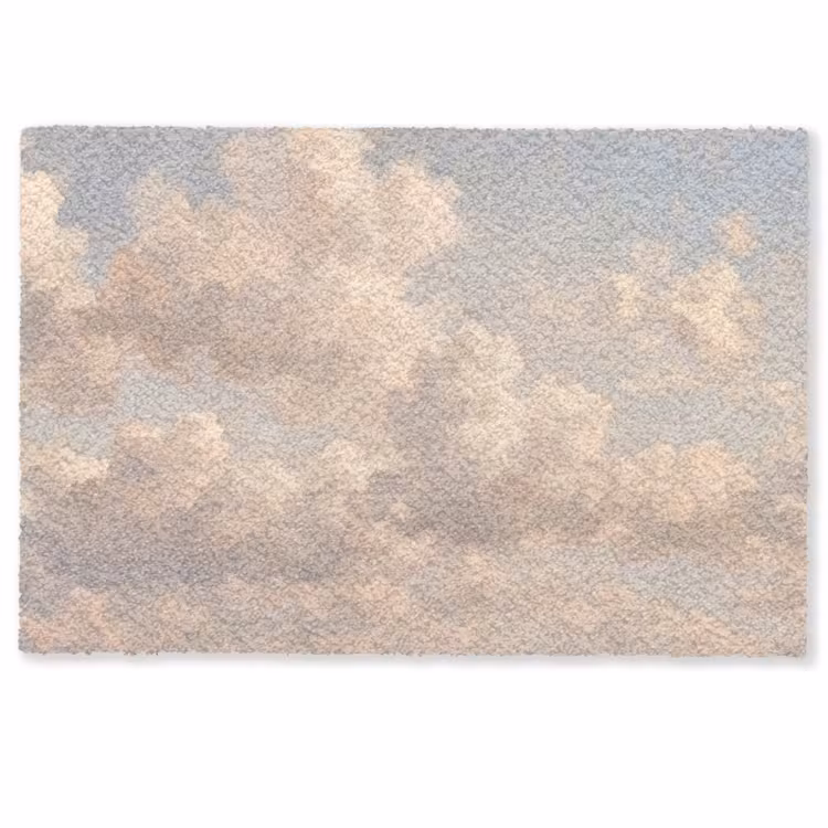 Wolken - Zacht - Natuur - Klassiek - Beige Deurmat klein -zkaufland3d