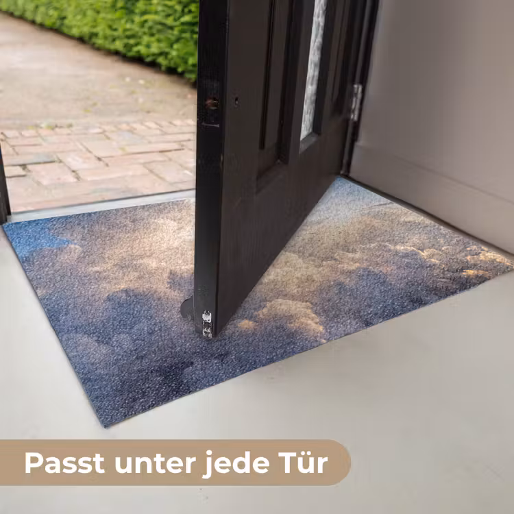 Wolken - Zonnestralen - Natuur - Wit Deurmat klein -USP_DE