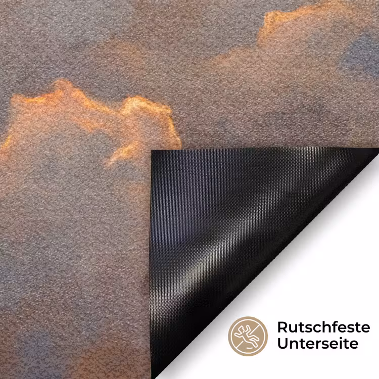 Wolken - Zonsondergang - Natuur - Abstract - Goud Deurmat klein -antislip_DE