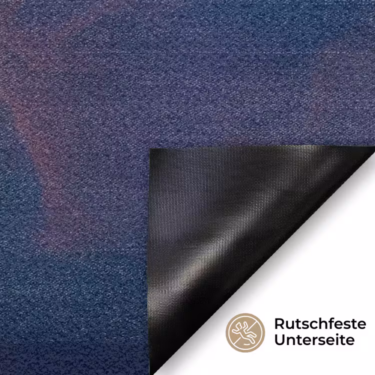 Wolken - Zonsondergang - Natuur - Oranje - Blauw Deurmat klein -antislip_DE
