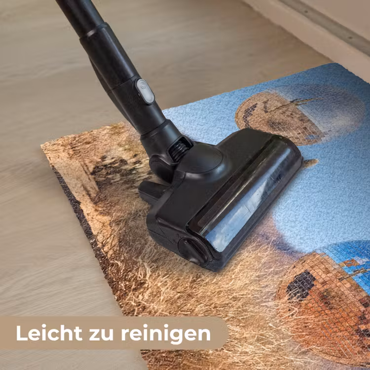 Fußmatte - Wüste – Spiegelkugel – Kunst - Woestijn - Spiegelbal - Kunst Deurmat klein