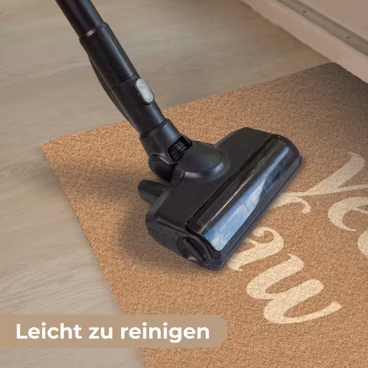 Yee haw - Bruin - Minimalistisch Deurmat klein -reinigen_DE