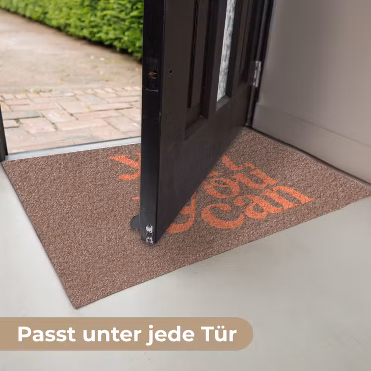 Yes girl you can - Oranje - Bruin Deurmat klein -USP_DE