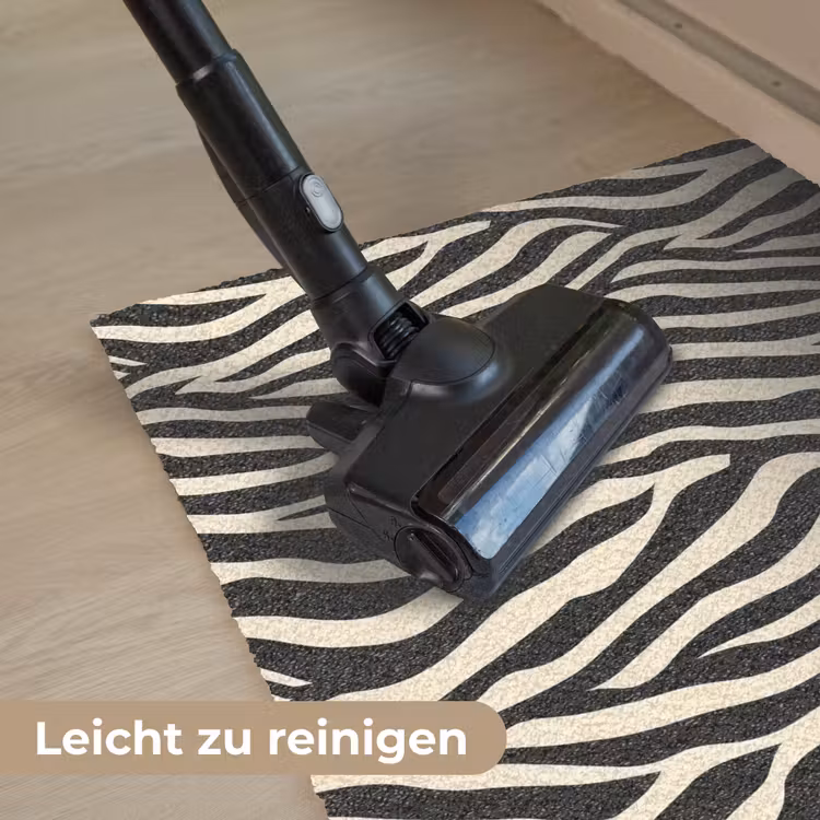 Zebra - Print - Klassiek - Zwart Deurmat klein 898 -reinigen_DE
