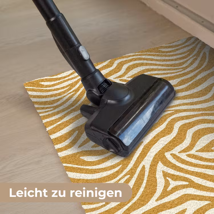 Zebra - Klassiek - Oker - Geel Deurmat klein 898 -reinigen_DE