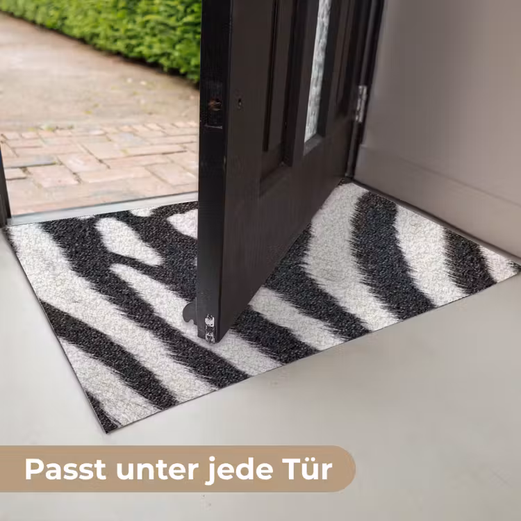 Zebra - Vacht - Klassiek - Zwart - Wit Deurmat klein -USP_DE