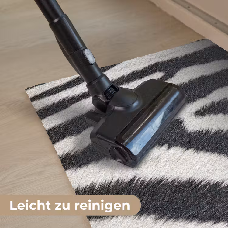 Zebra - Vacht - Klassiek - Zwart - Wit Deurmat klein -reinigen_DE