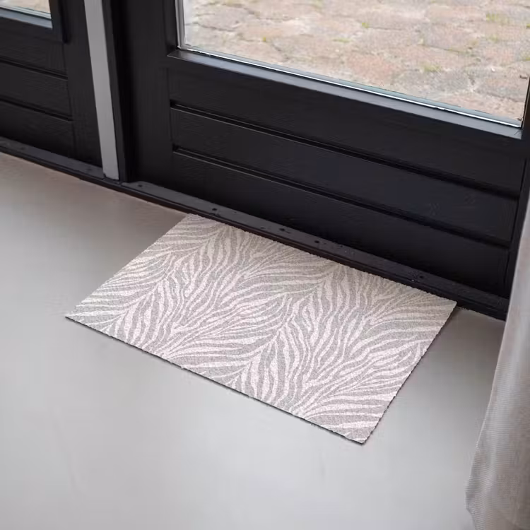 Zebra - Motief - Grijs Deurmat klein 898 -sfeer2