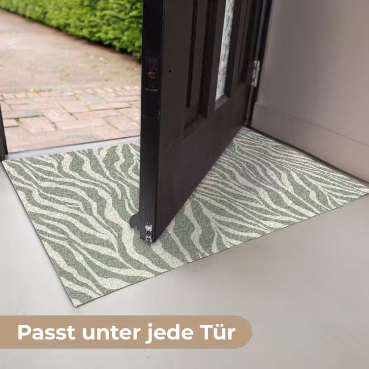 Zebra - Motief - Groen Deurmat klein 898 -USP_DE