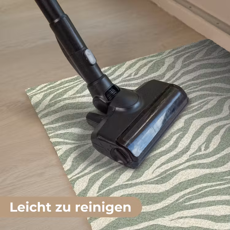 Zebra - Motief - Groen Deurmat klein 898 -reinigen_DE