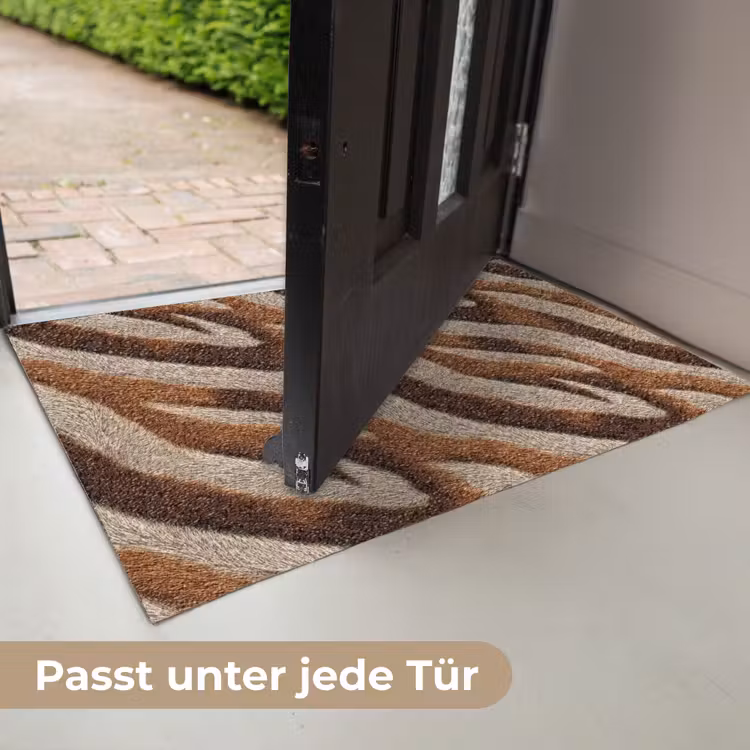 Zebra - Patroon - Bruin Deurmat klein 898 -USP_DE