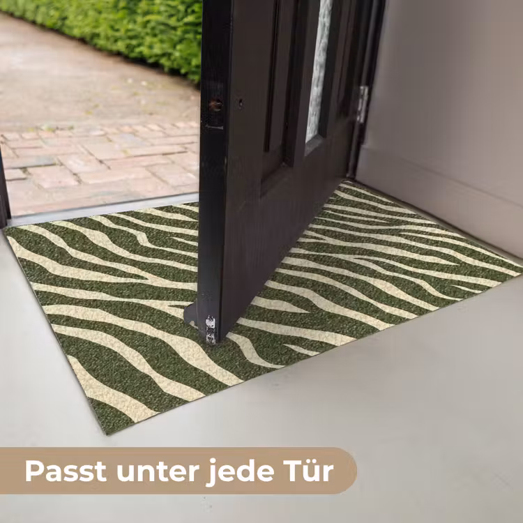 Zebra - Patroon - Groen Deurmat klein 898 -USP_DE