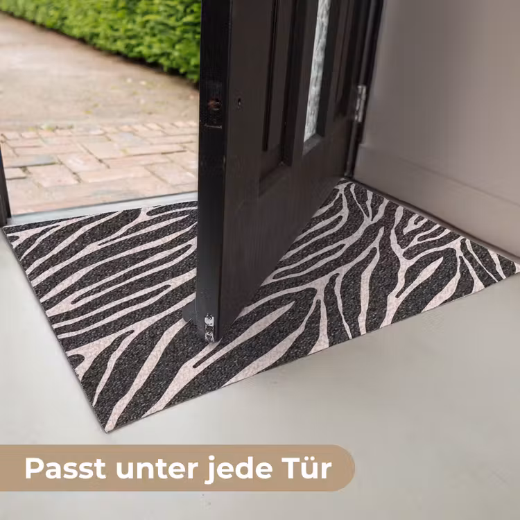 Zebra - Zwart - Roze Deurmat klein 898 -USP_DE