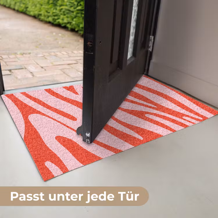 Zebraprint - Roze - Rood - Dierenprint Deurmat klein -USP_DE