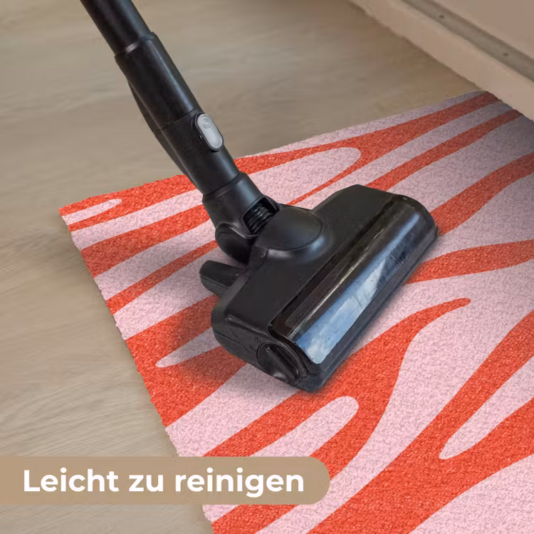 Zebraprint - Roze - Rood - Dierenprint Deurmat klein -reinigen_DE