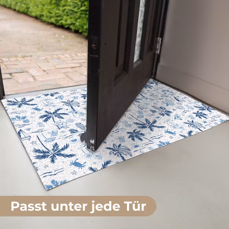 Zee - Patroon - Blauw - Wit Deurmat klein 898 -USP_DE