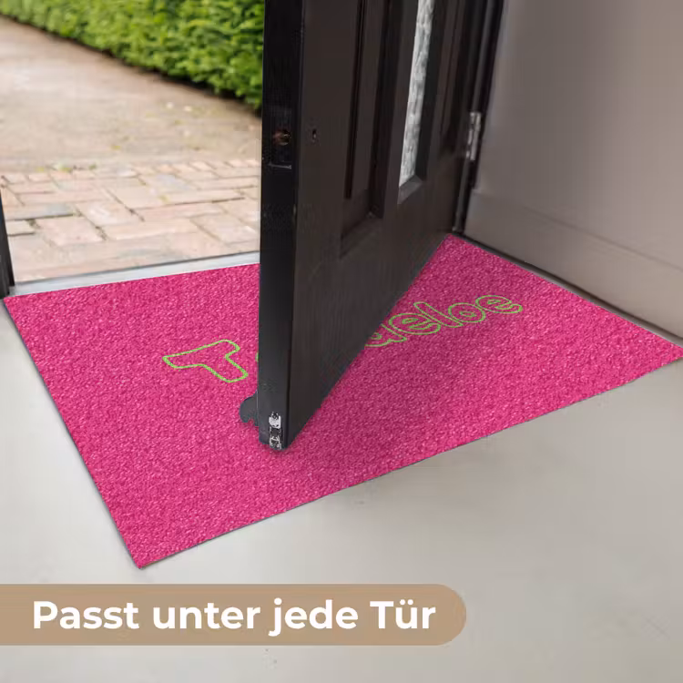 Toedeloe - Groen - Roze Deurmat klein -USP_DE