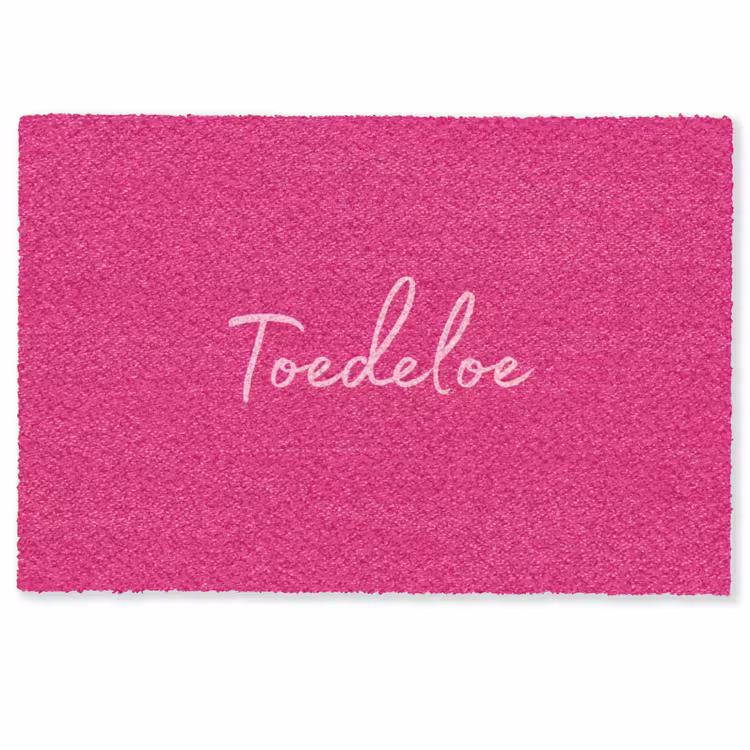 Toedeloe - Roze Deurmat klein -zkaufland3d
