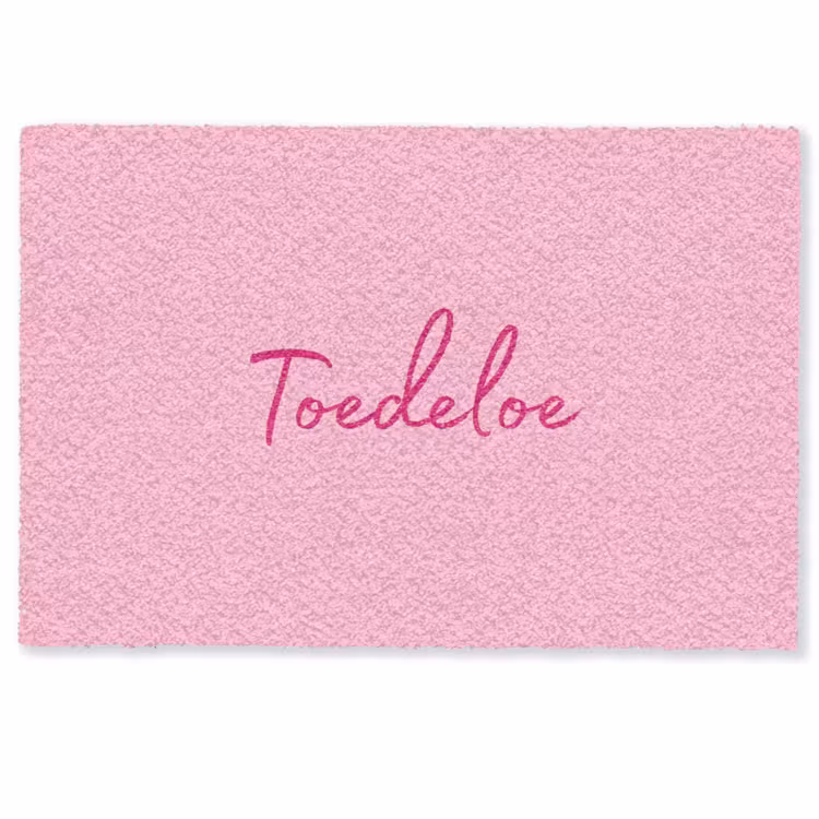 Toedeloe - Roze - Minimalistisch Deurmat klein -zkaufland3d